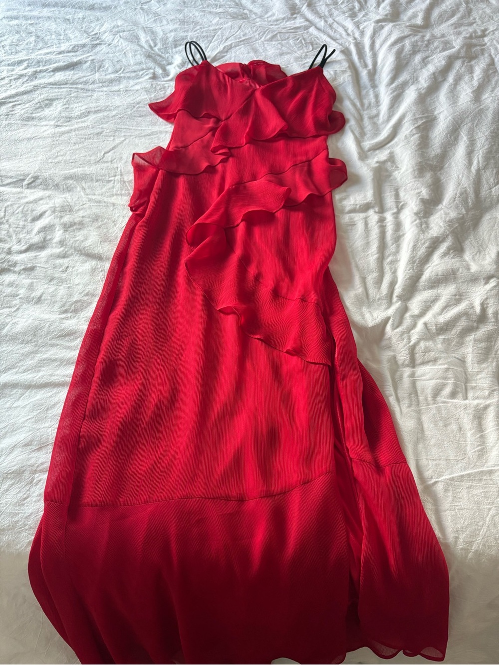Red Frill Dress